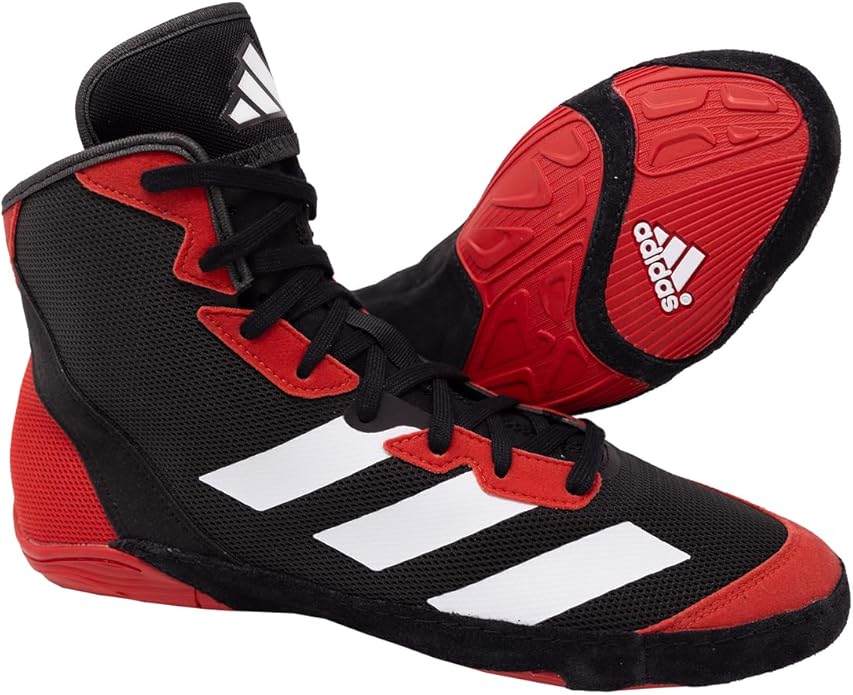 adidas Adizero Wrestling Shoes, Red/Black/White