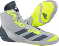 adidas Adizero Wrestling Shoes, Light Grey/Onyx/Solar Yellow