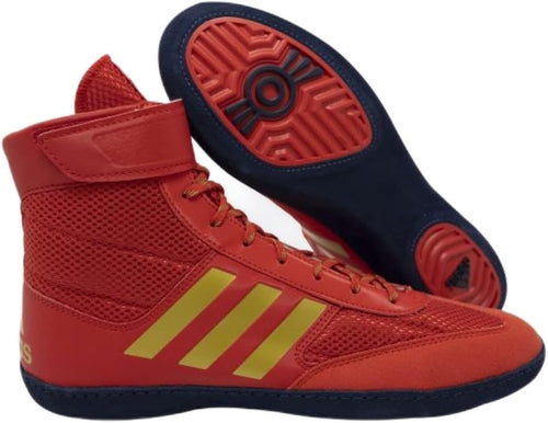 adidas Combat Speed 5 in Red/Gold/Navy