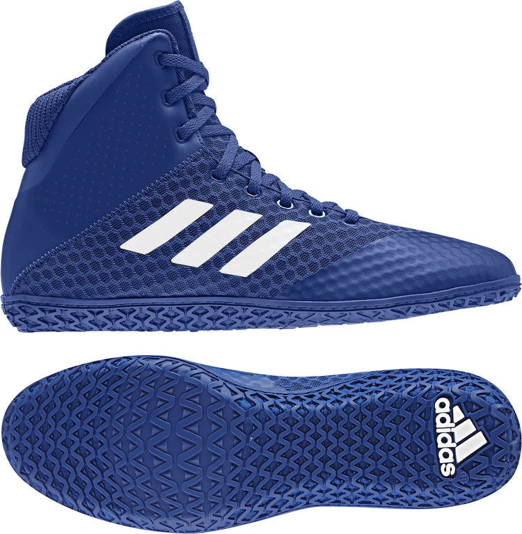 adidas Mat Wizard 4 in Royal/White