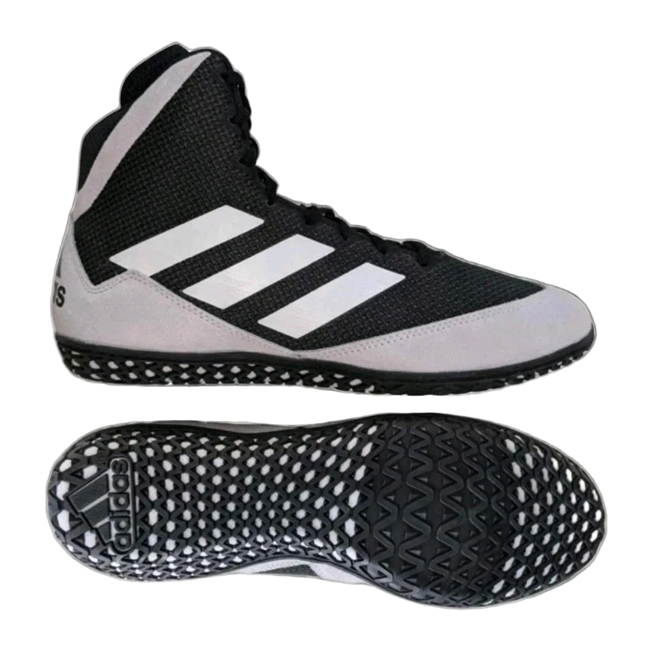 adidas Mat Wizard 5 in Grey/Black/White