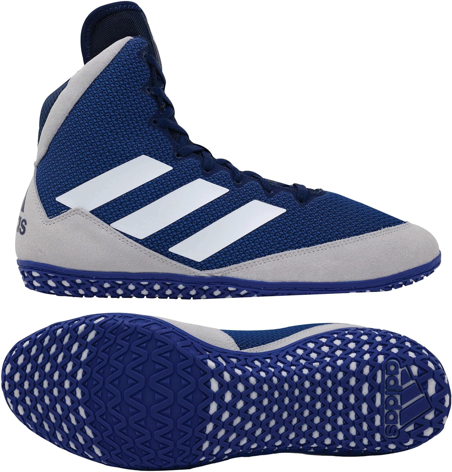adidas Mat Wizard 5 in Navy/Grey/White