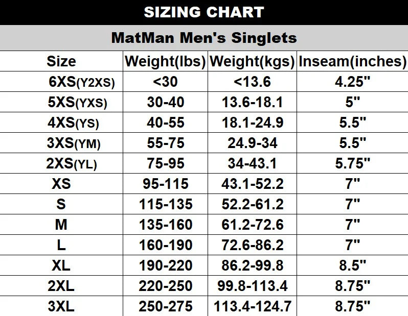 Matman Men's Chest Sweep Singlet