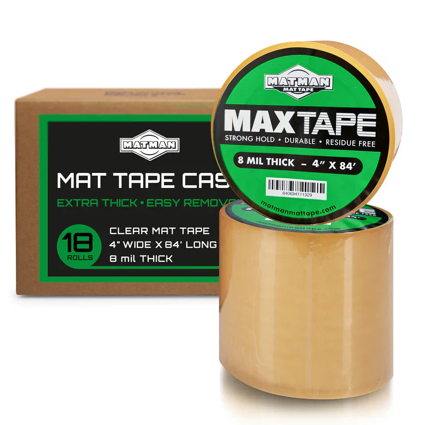 4" x 84' Transparent Mat Tape Case