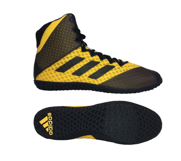 adidas Mat Wizard 4 in Black/Gold