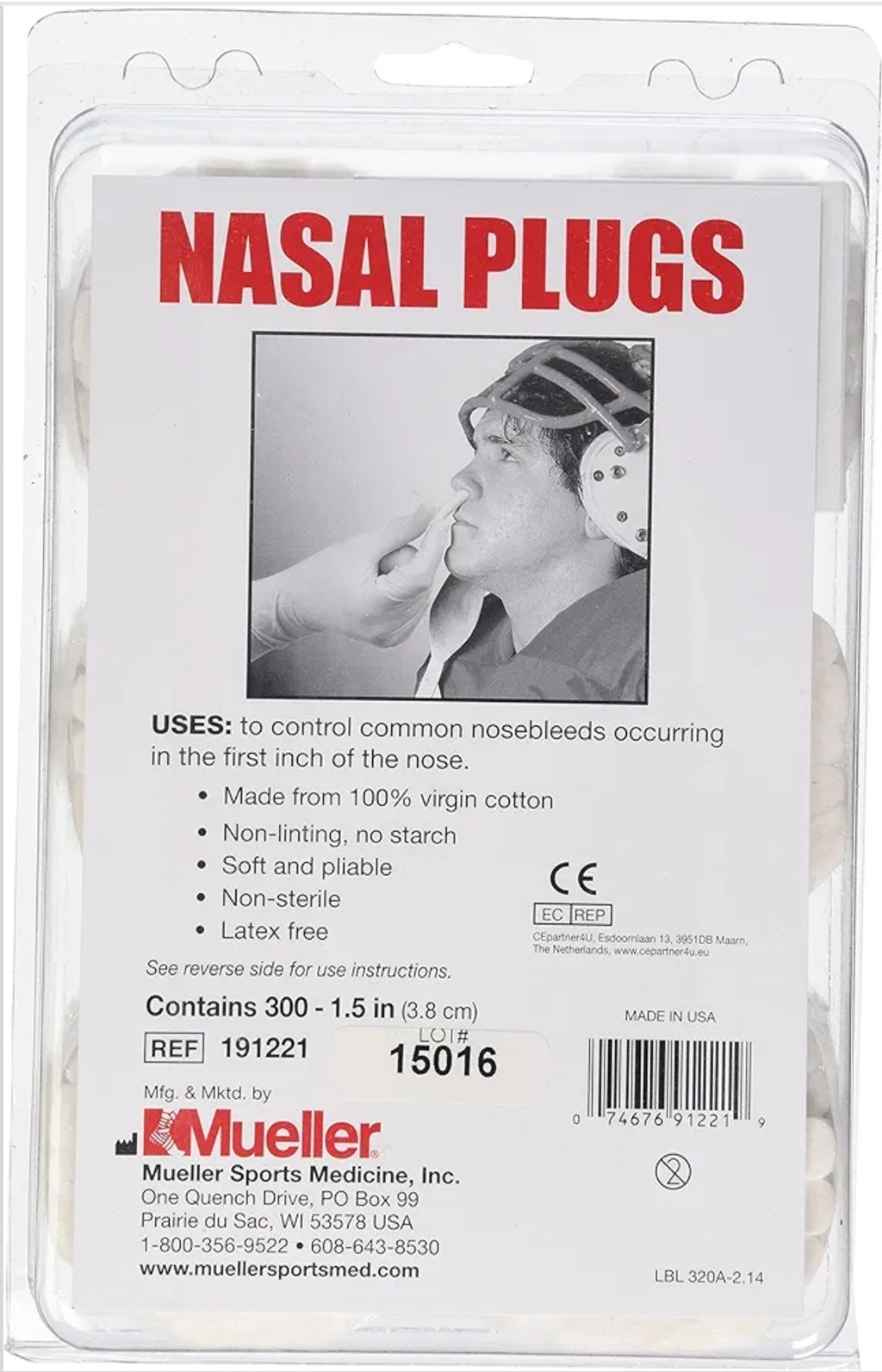 Nasal Plugs by Mueller