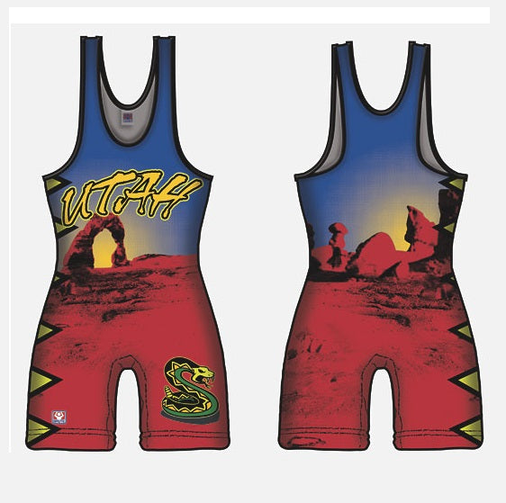 Utah State Sublimated Singlet by Brute - BC